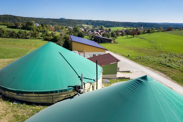 Biogasanlage in Mauenheim bei Tuttlingen, © Plattform EE BW / Kuhnle & Knödler