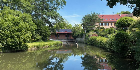 Die Wasserkraftanlage Sägemühle in Bietigheim-Bissingen © Plattform EE BW / Dr. Stefanie Hähnlein