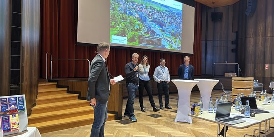 Diskussionsrunde unter der Leitung von Dr. Stefan Rauh, Fachverband Biogas e.V., © Dimitri Vedel-Wackerhagen
