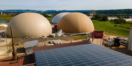 Biogas- und PV-Anlagen in Bräunlingen, © Plattform EE BW / A.Jung 