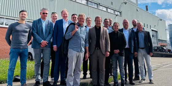 Raimund Haser MdL beim Besuch des Energiestandorts Philippsburg © Plattform EE BW