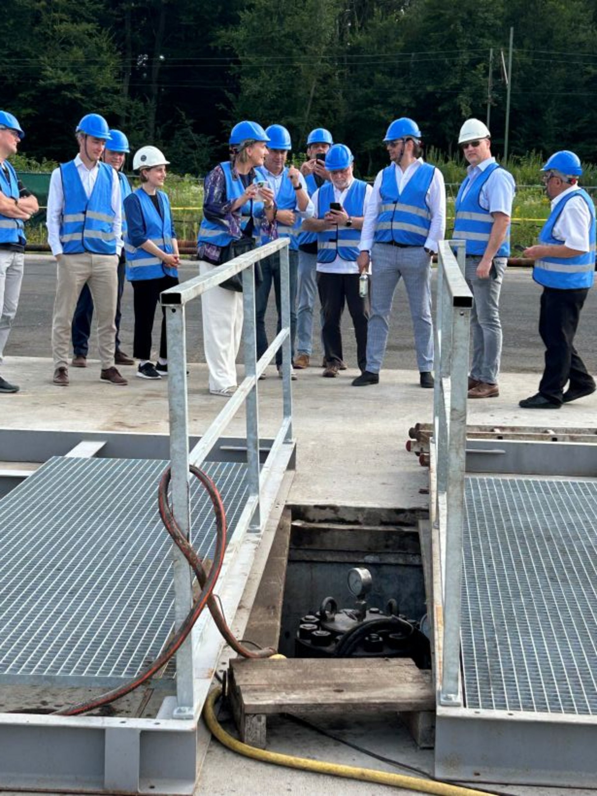 Exkursion zum Geothermieprojekt Graben-Neudorf der Deutschen Erdwärme