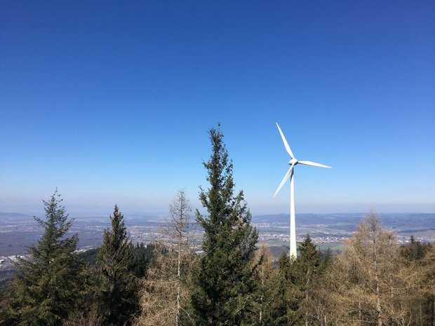 Windenergieanlage in Baden-Württemberg, © Plattform EE BW